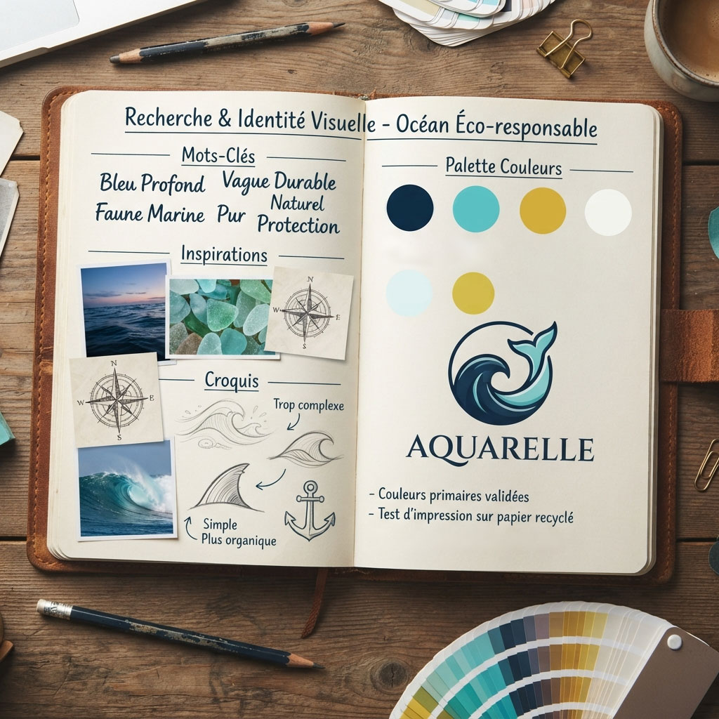 Recherche graphique pour créer un logo professionnel adapté à une entreprise